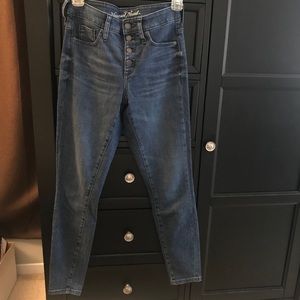 Button Fly Blue Jean Jeggings Like New